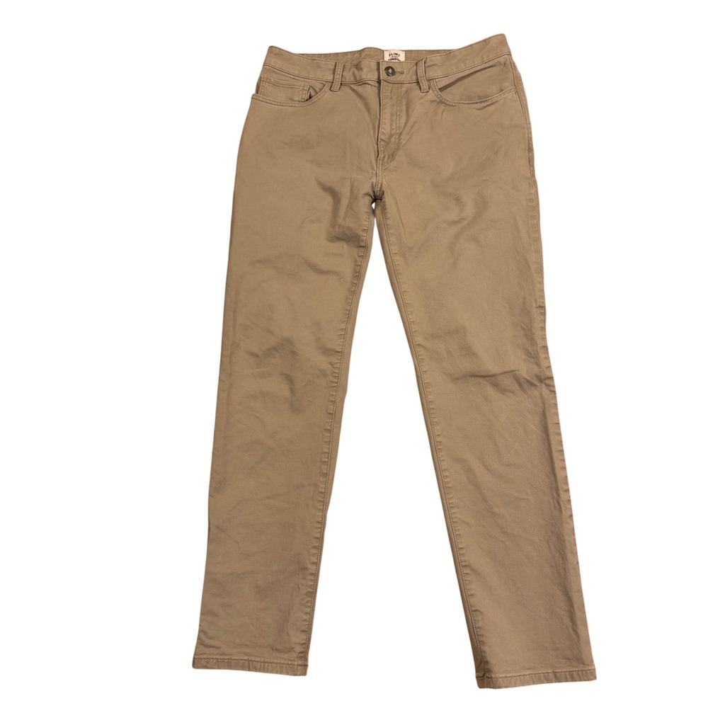 Flint and Tinder 365 Pant Slim Fit Tan Khaki Chino 5-Pocket Mens 32x28‎